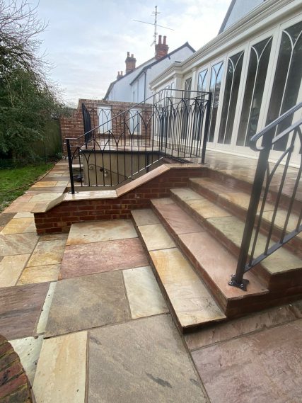 Patio cleaning using Softwash in Oxfordshire