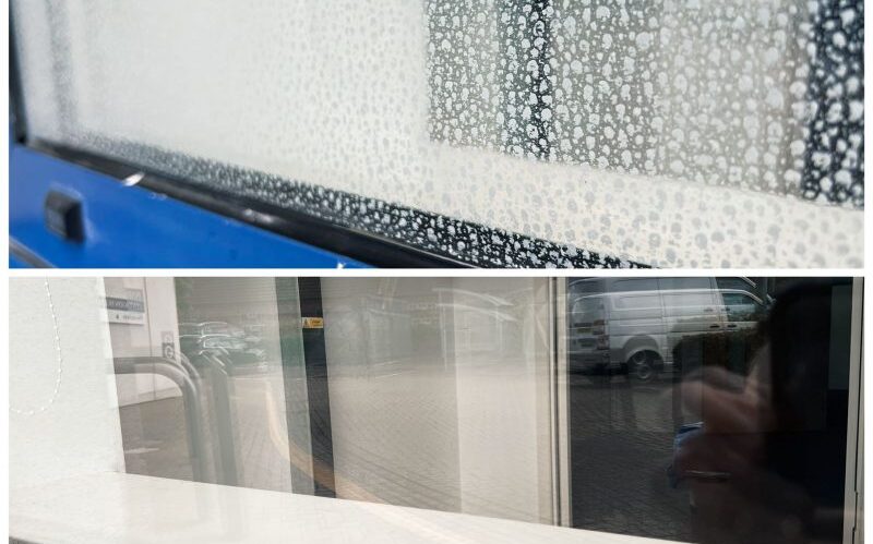can my window cleaner remove water stains