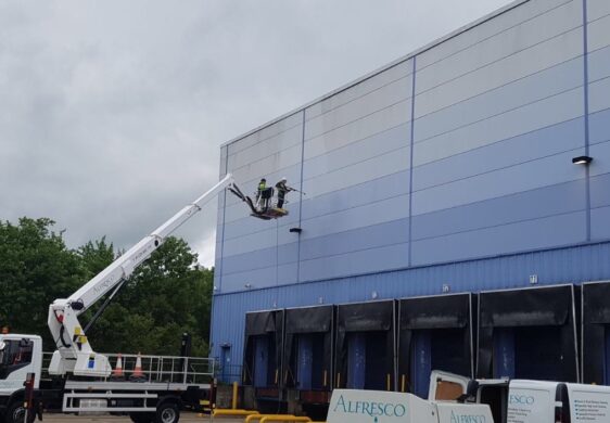 cladding and warehouse cleaning by Alfresco