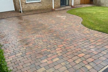 alfresco exterior cleaning jet washing driveway