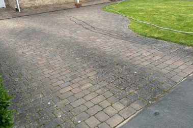 alfresco exterior cleaning jet washing driveway