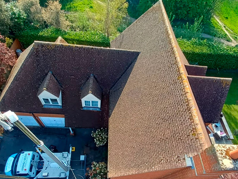 Before - Large Roof Cleaning Oxfordshire