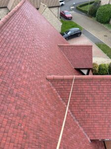 Roof Before - Moss removal from roof
