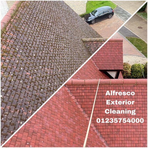 2 year guarantee for roof cleaning oxfordshire and Berkshire by alfresco exterior cleaning
