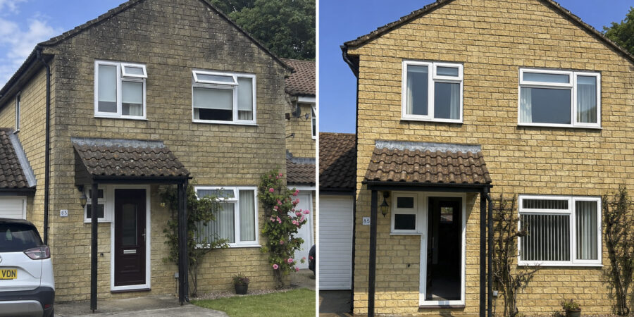 Alfresco - Doff cleaning to cotswold stone